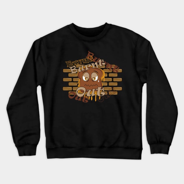 Burnt Out Crewneck Sweatshirt by mutarek